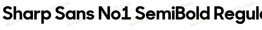 Sharp Sans No1 SemiBold Regular字体转换